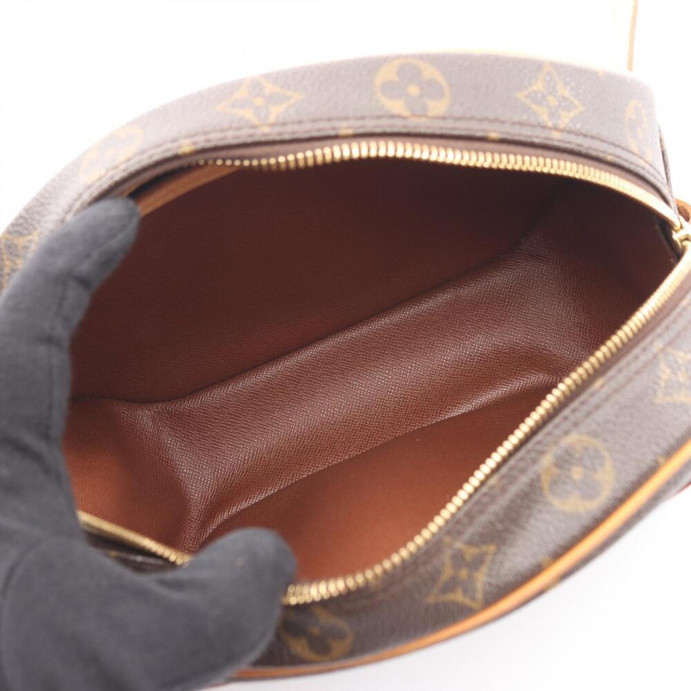 Louis Vuitton Monogram Blois Leather Shoulder Bag Brown Canvas